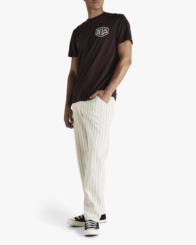 Calça Relaxed Fit Dallas Stripe - Off White