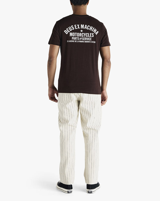 Calça Relaxed Fit Dallas Stripe - Off White