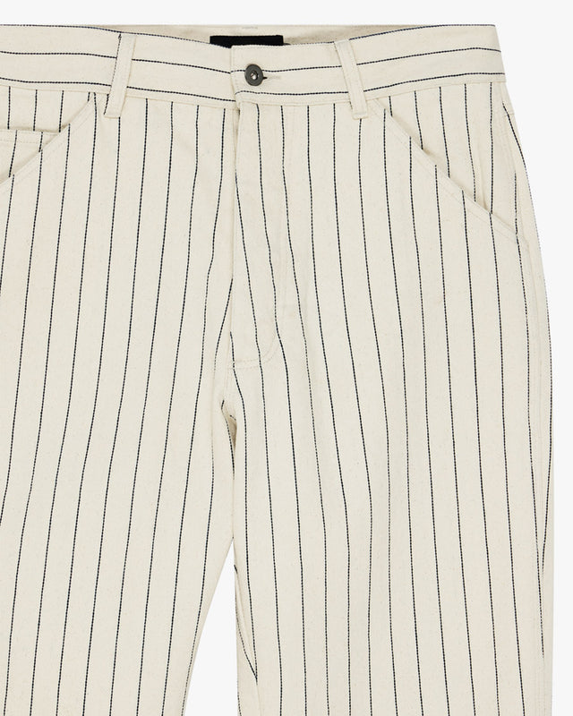 Calça Relaxed Fit Dallas Stripe - Off White