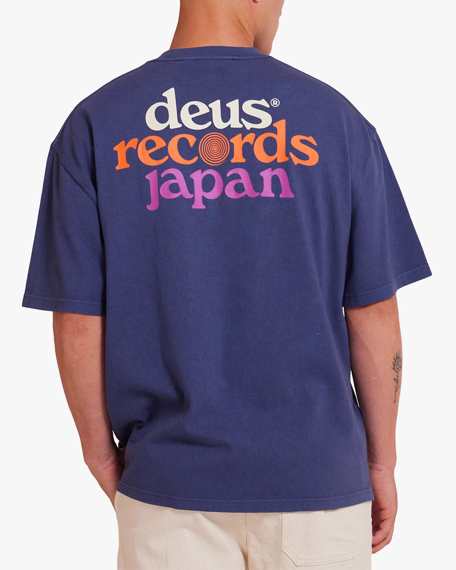 Camiseta Records Unisex Oversized Strata - Marinho – Deus Ex