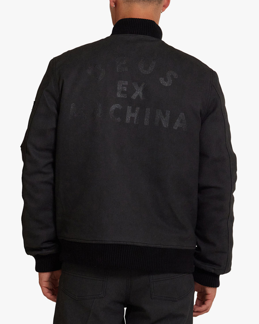Jaqueta Bomber Regular Fit Riders Friend - Preta – Deus Ex Machina