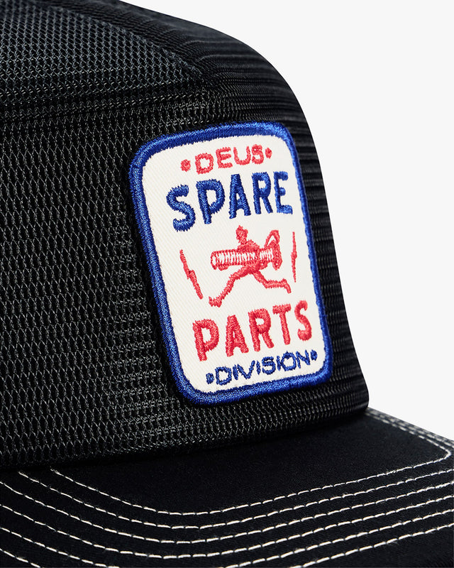 Boné Trucker Desestruturado Mudflap - Preto