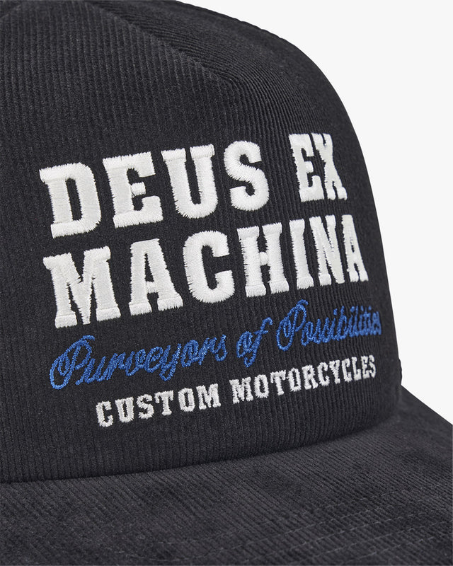 Boné Trucker Gumsole Cord - Preto