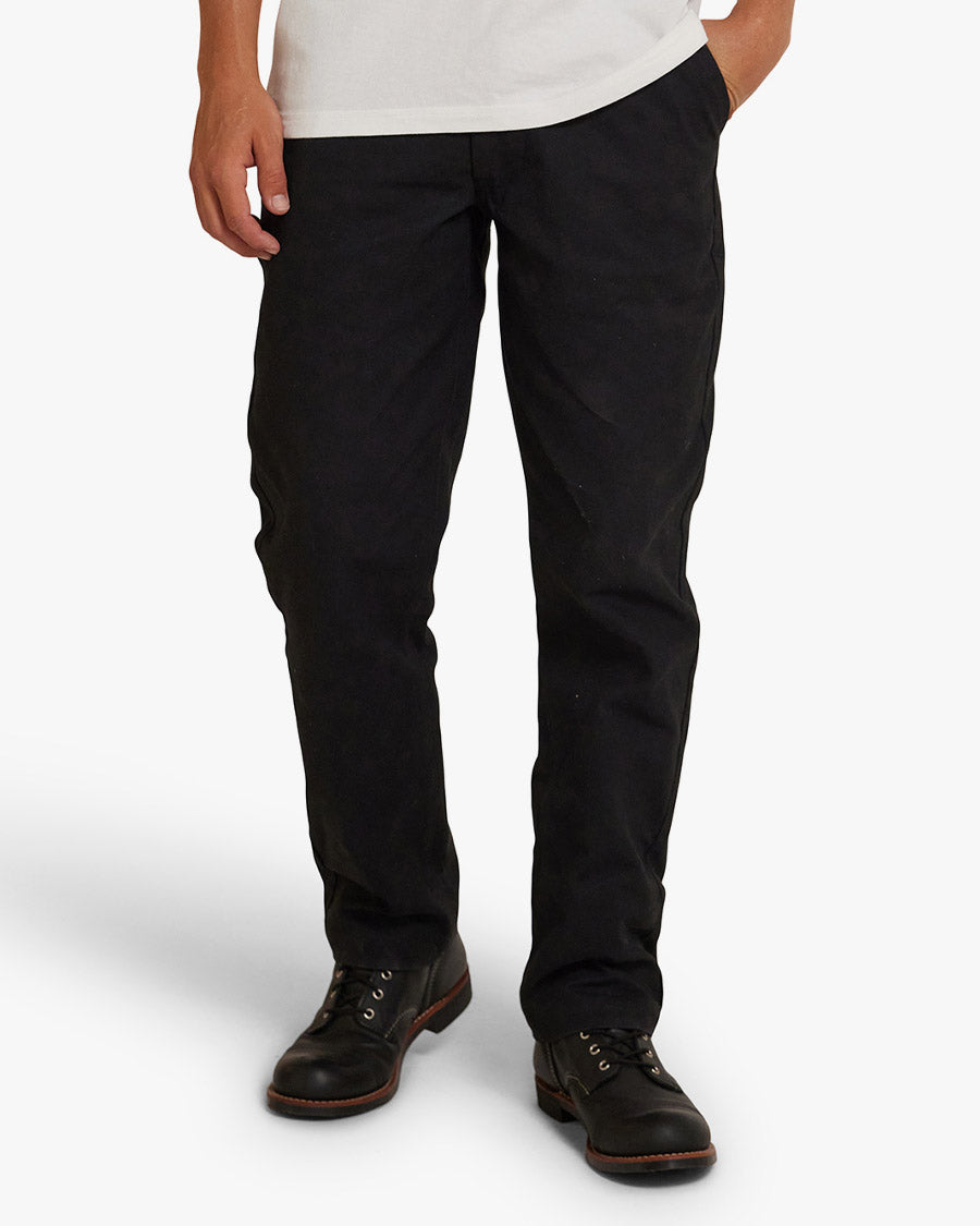Calça Masculina Relaxed Fit Hank Whipcord - Preta – Deus Ex