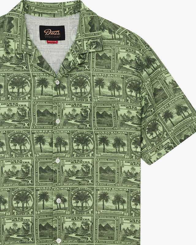 Camisa Relaxed Fit Mail-Man - Verde