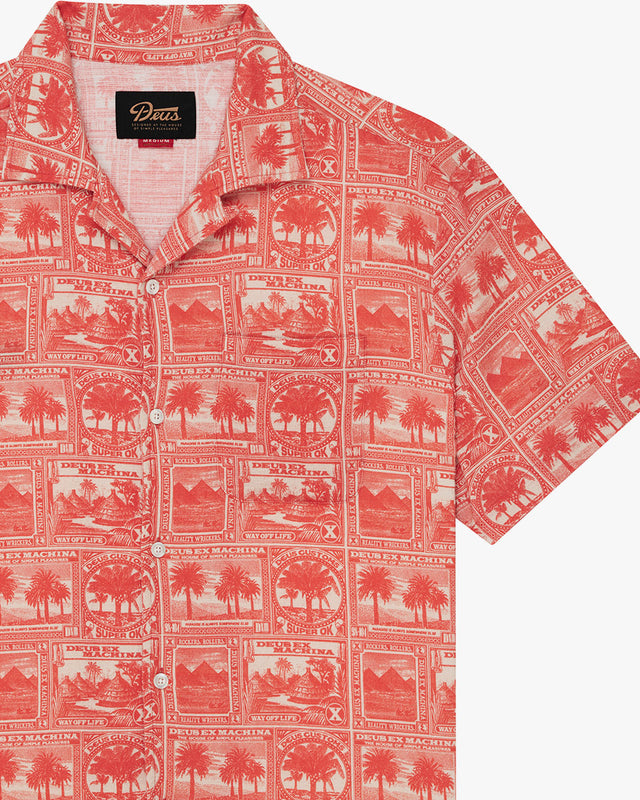 Camisa Relaxed Fit Mail-Man - Vermelha