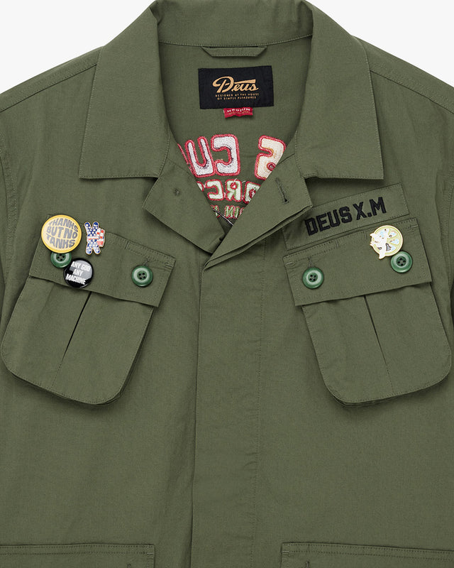Camisa Overshirt Relaxed Fit Power - Verde Militar