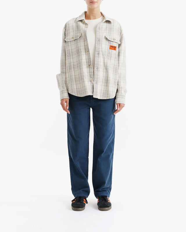 Camisa Oversized Too Busy To Work - Bege