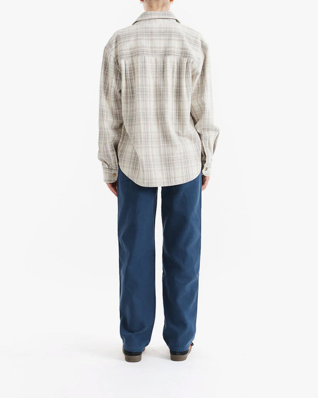 Camisa Oversized Too Busy To Work - Bege