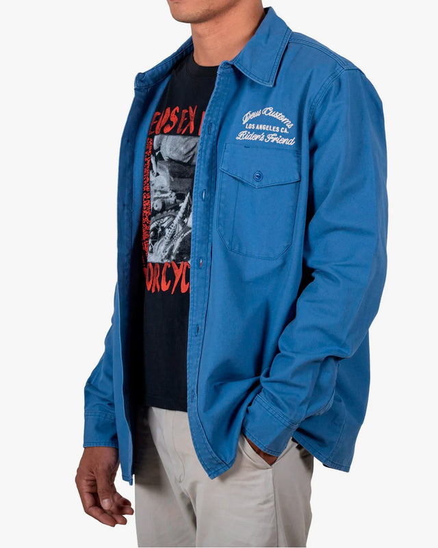 Camisa Regular Fit Picklock - Azul Claro