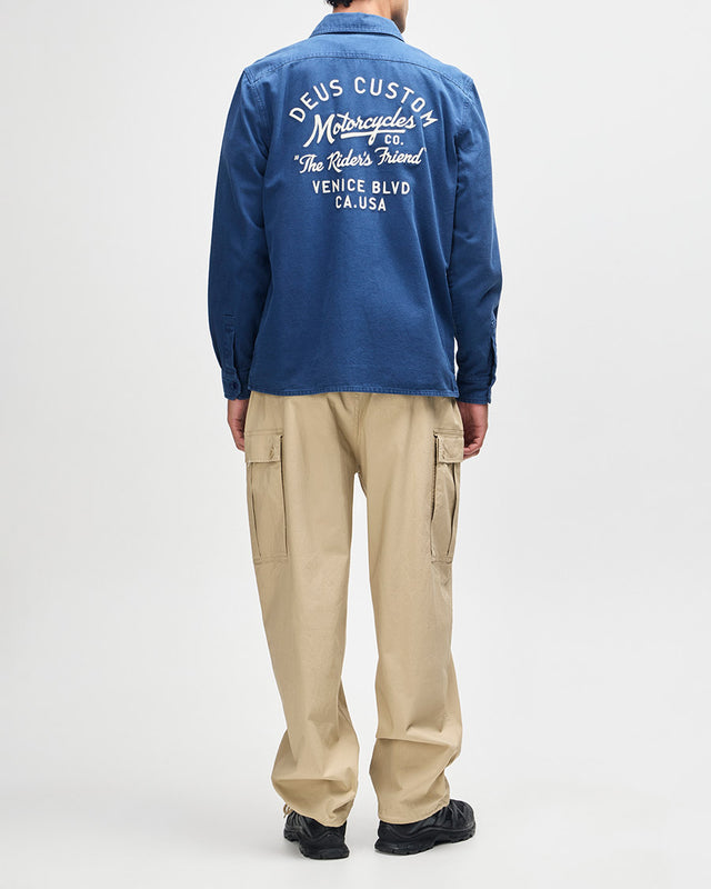 Camisa Relaxed Fit Nomad - Azul