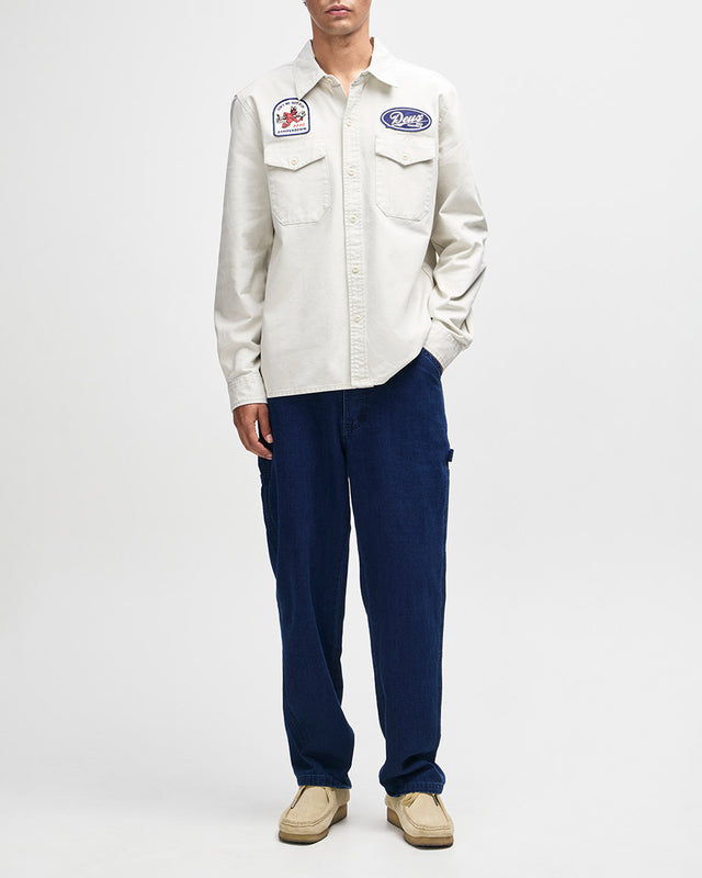 Camisa Relaxed Fit Nomad - Dirty White