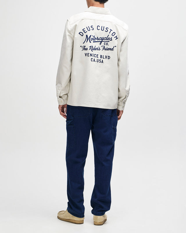 Camisa Relaxed Fit Nomad - Dirty White