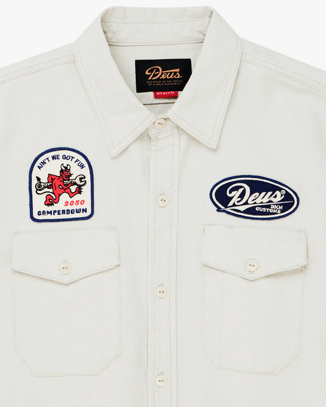 Camisa Relaxed Fit Nomad - Dirty White