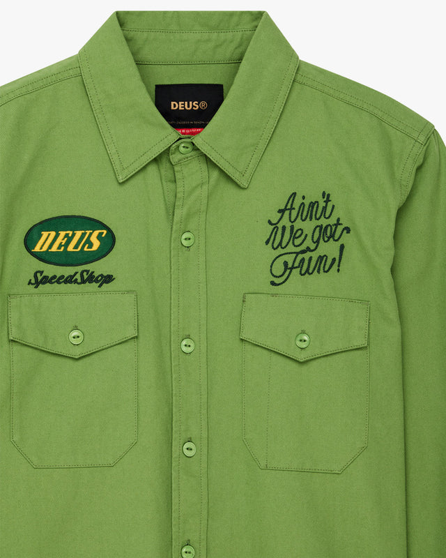 Camisa Regular Fit Tin Lizzie - Verde