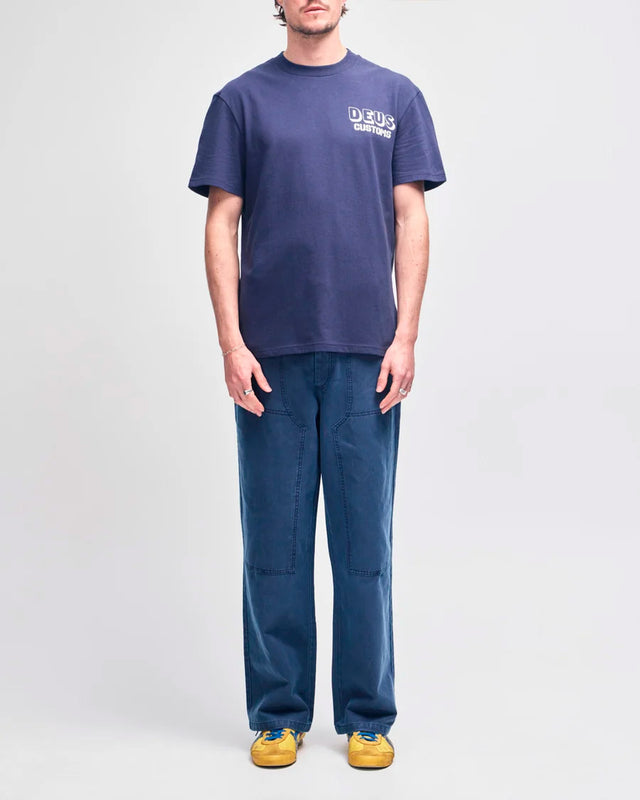 Camiseta Box Fit Heavy Metal - Marinho