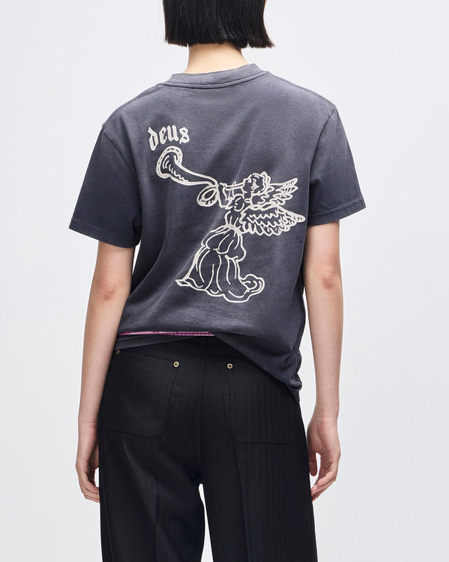 Camiseta Box Fit Honk! - Chumbo