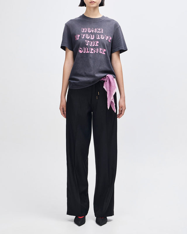 Camiseta Box Fit Honk! - Chumbo