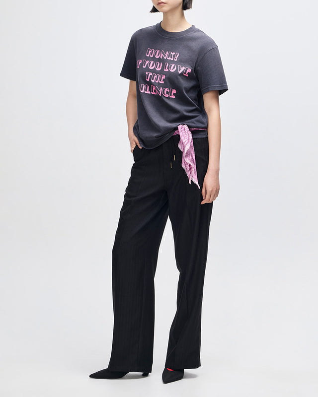 Camiseta Box Fit Honk! - Chumbo