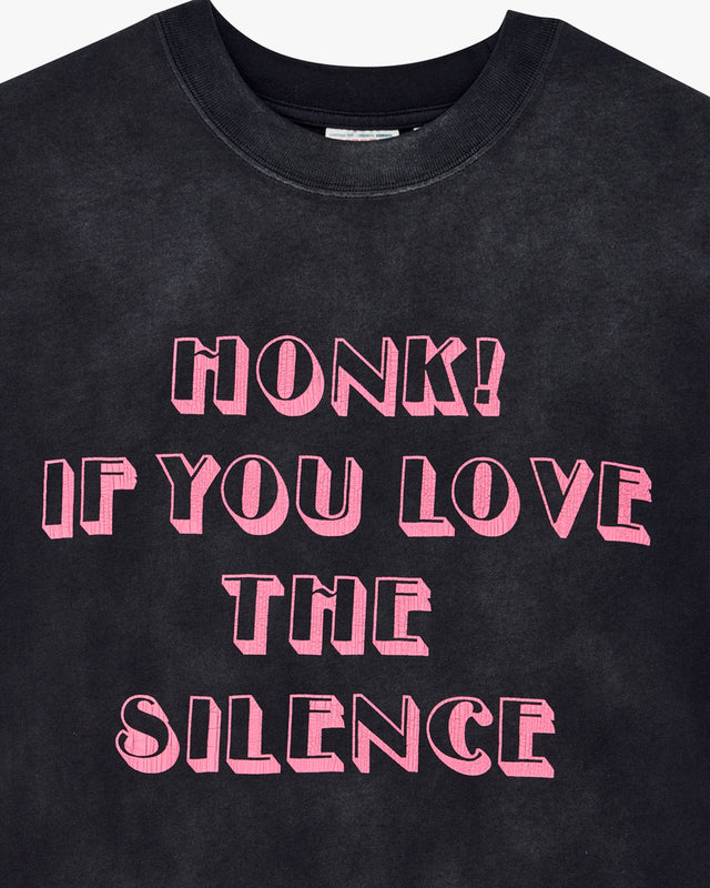 Camiseta Box Fit Honk! - Chumbo