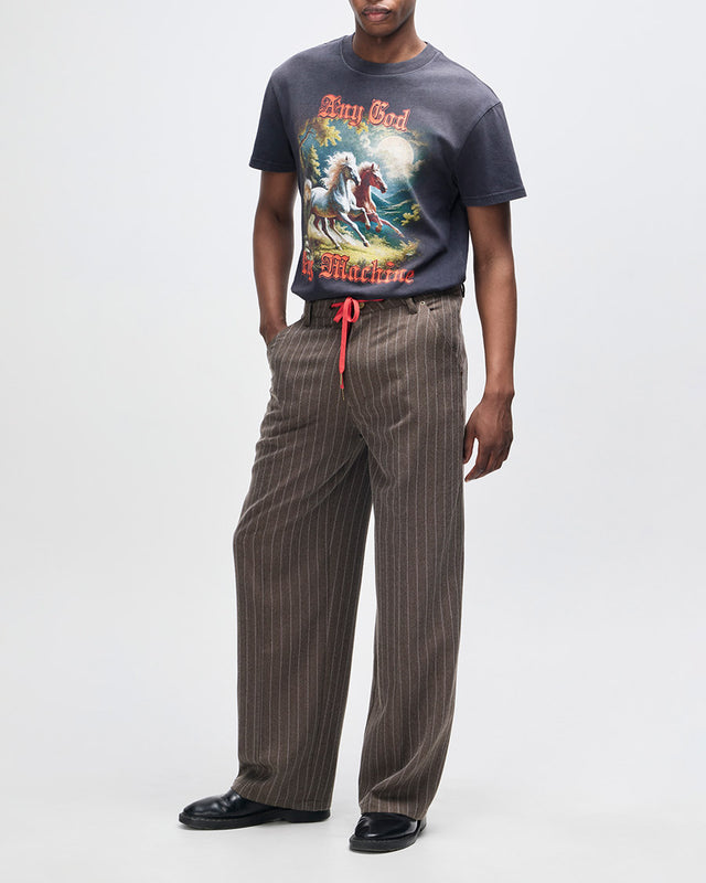 Camiseta Box Fit Horseplay - Chumbo