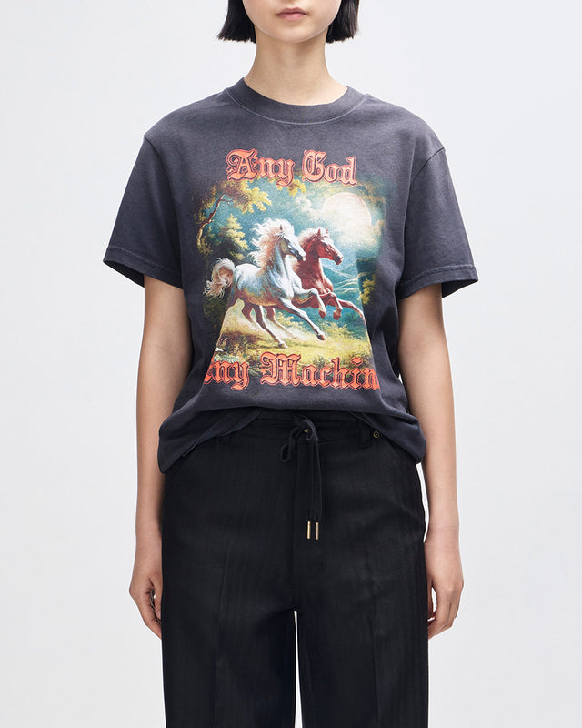 Camiseta Box Fit Horseplay - Chumbo