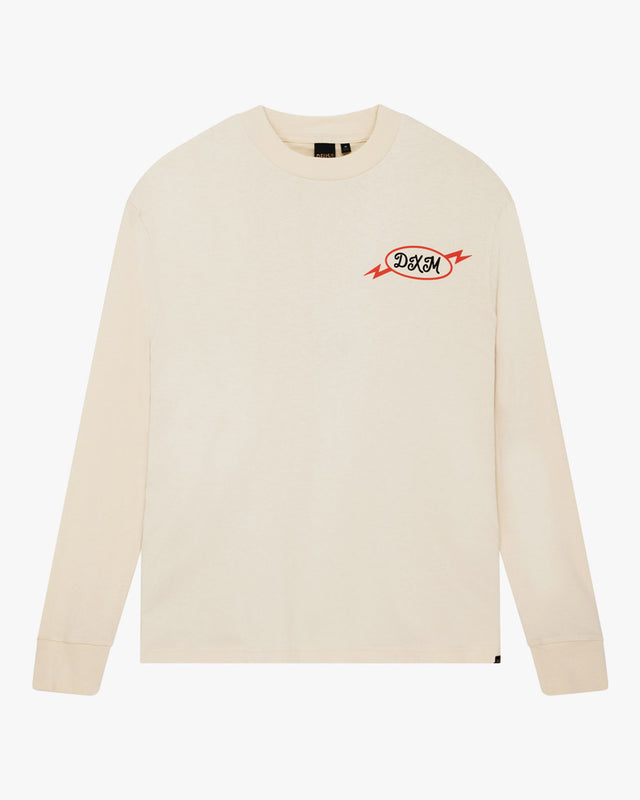 Camiseta Box Fit Manga Longa Iota - Dirty White