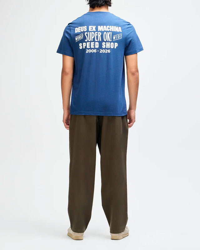 Camiseta Box Fit Mudflap - Azul