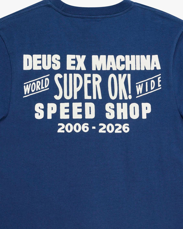 Camiseta Box Fit Mudflap - Azul