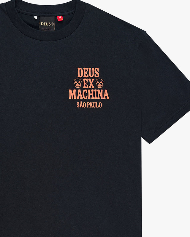 Camiseta Box Fit São Paulo Ceramic - Preta
