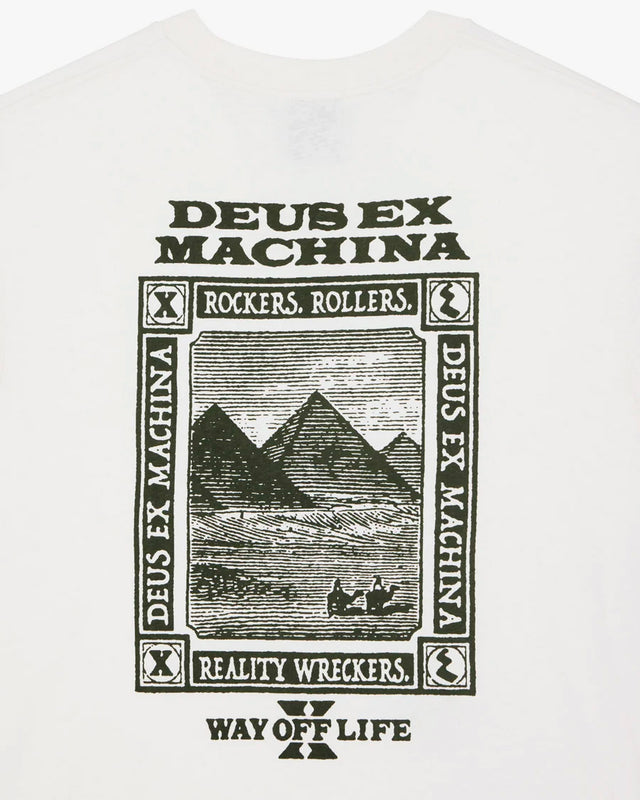Camiseta Box Fit Wreckers - Dirty White
