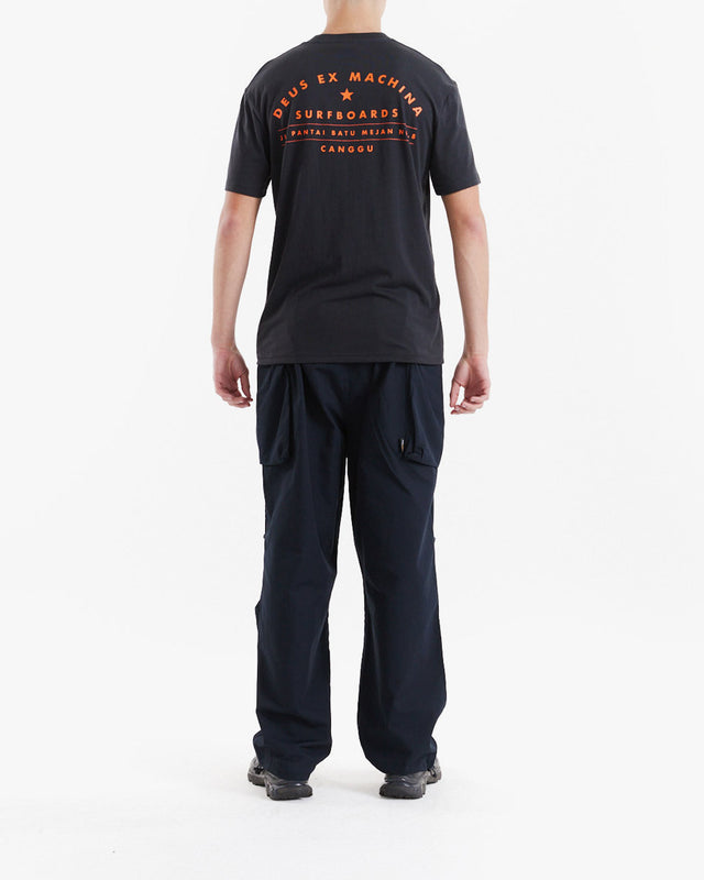 Camiseta Box Fit Heavy Leisure Canggu Surf Address - Preto
