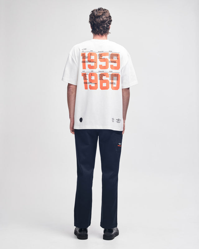 Camiseta Loose Fit Grand Prix MINI - Off White