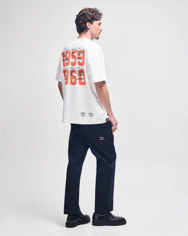 Camiseta Loose Fit Grand Prix MINI - Off White