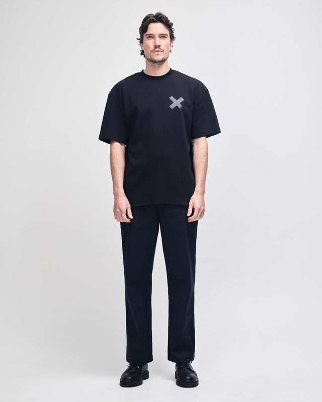 Camiseta Loose Fit Camperdown Address MINI - Preta
