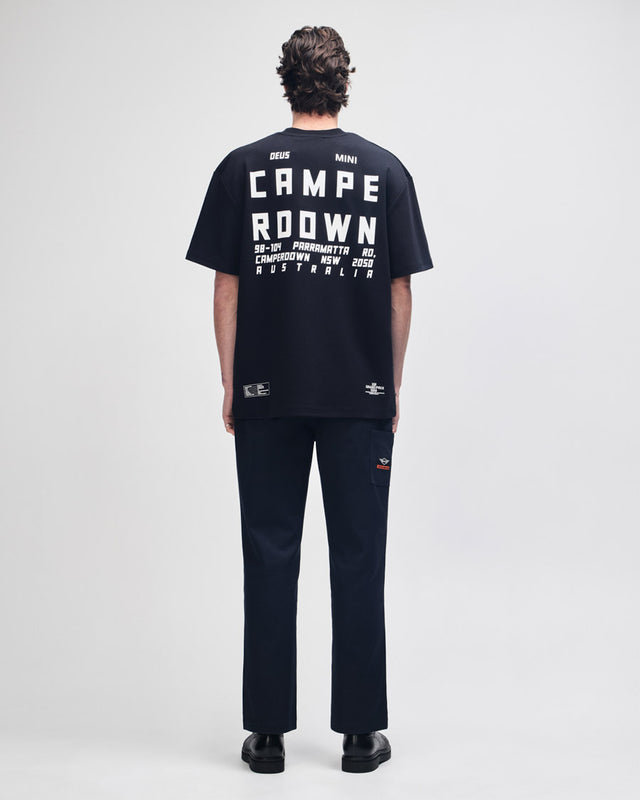 Camiseta Loose Fit Camperdown Address MINI - Preta
