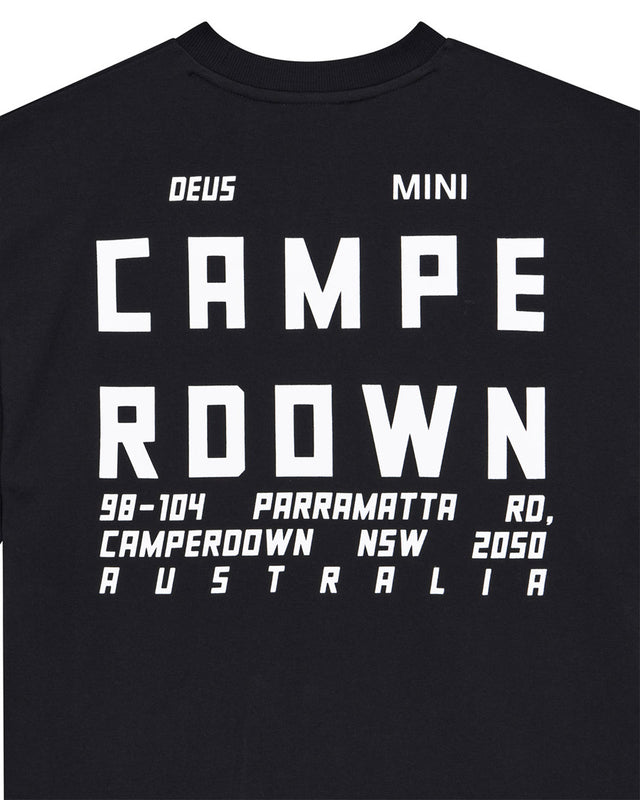 Camiseta Loose Fit Camperdown Address MINI - Preta