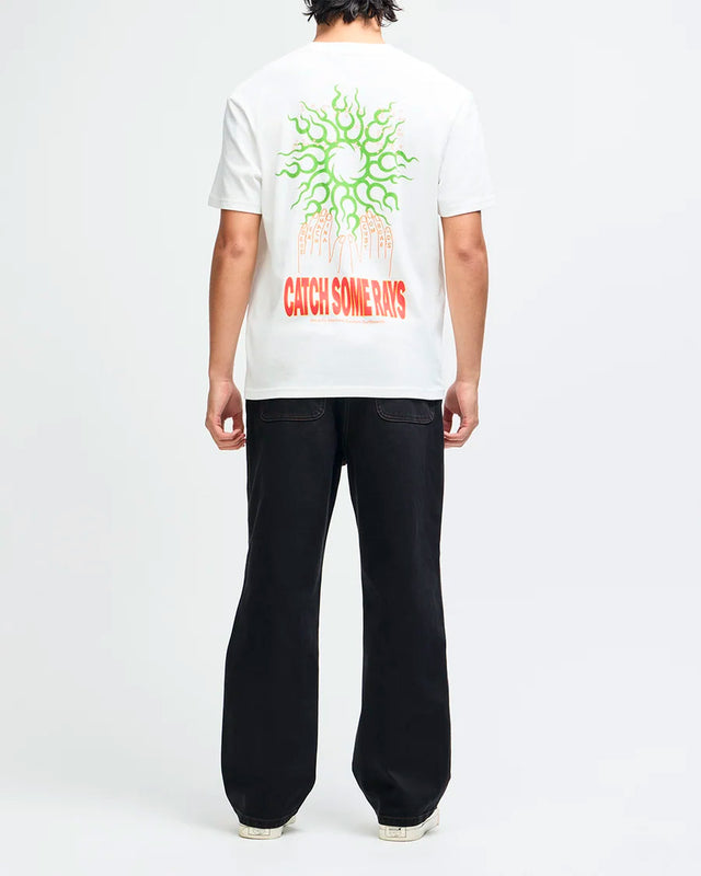 Camiseta Loose Fit Catchin Rays - Off White