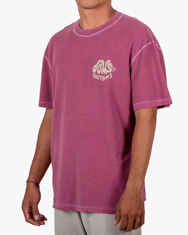 Camiseta Loose Fit Debris Reverse - Roxa