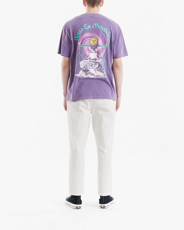 Camiseta Loose Fit Open Head - Roxa