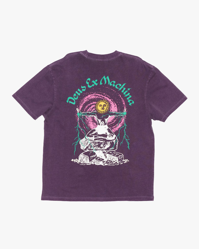 Camiseta Loose Fit Open Head - Roxa