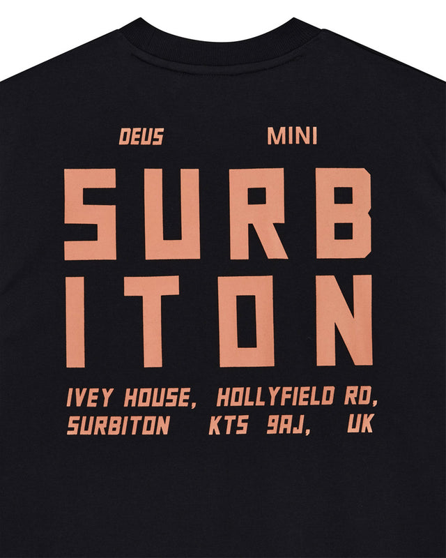 Camiseta Loose Fit Surbiton Address MINI - Preta