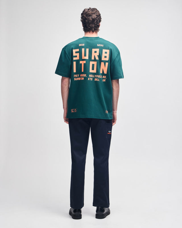Camiseta Loose Fit Surbiton Address MINI - Verde
