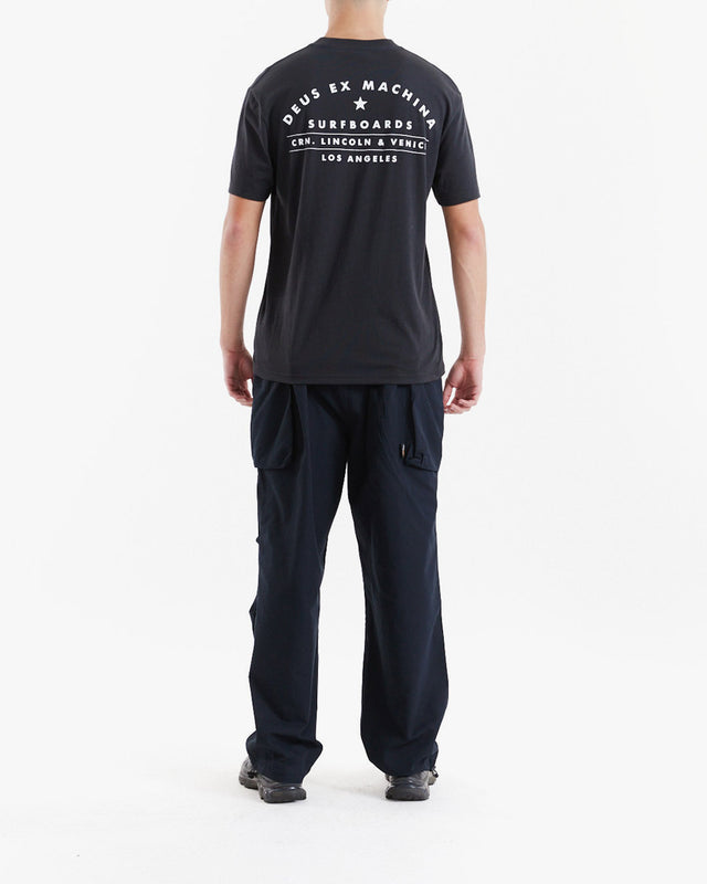 Camiseta Box Fit Los Angeles Surf Address - Preto