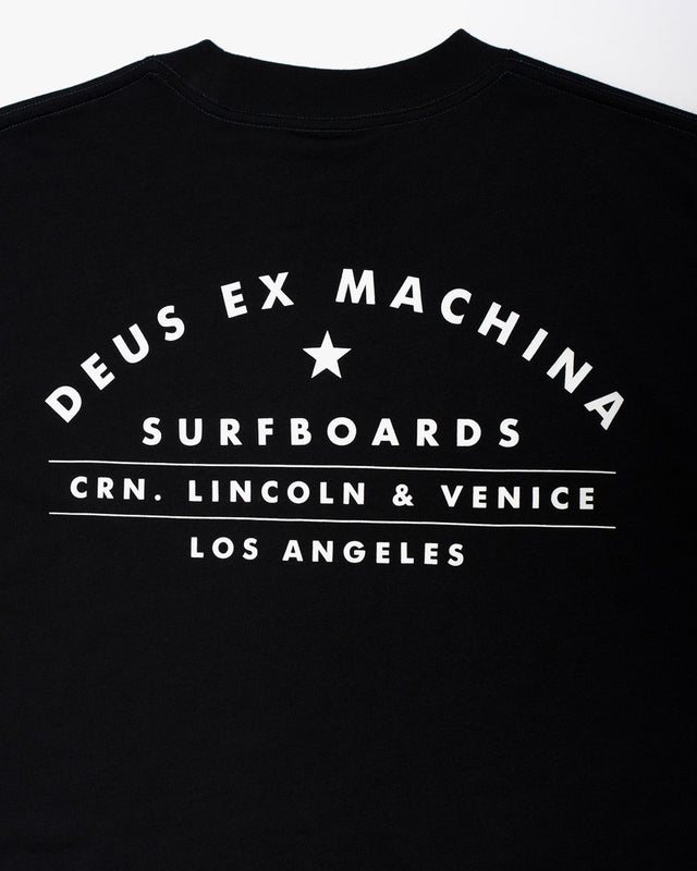 Camiseta Box Fit Los Angeles Surf Address - Preto