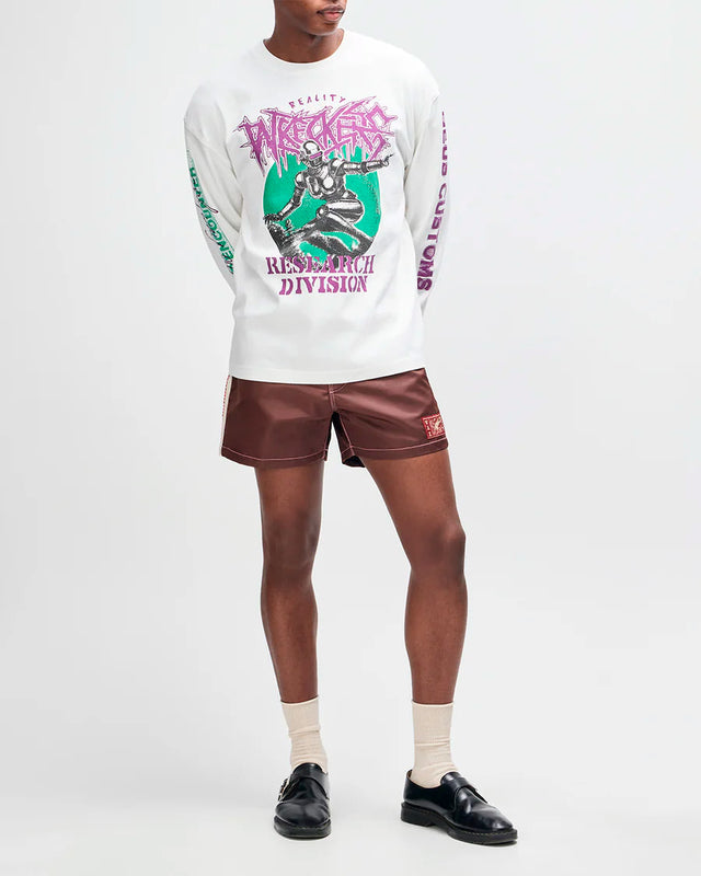 Camiseta Manga Longa Oversized Cosmic Encouter - Off White