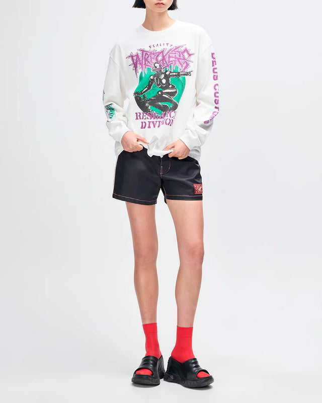 Camiseta Manga Longa Oversized Cosmic Encouter - Off White