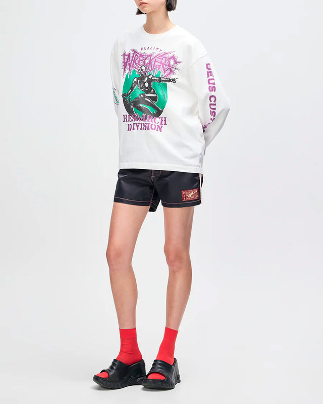 Camiseta Manga Longa Oversized Cosmic Encouter - Off White