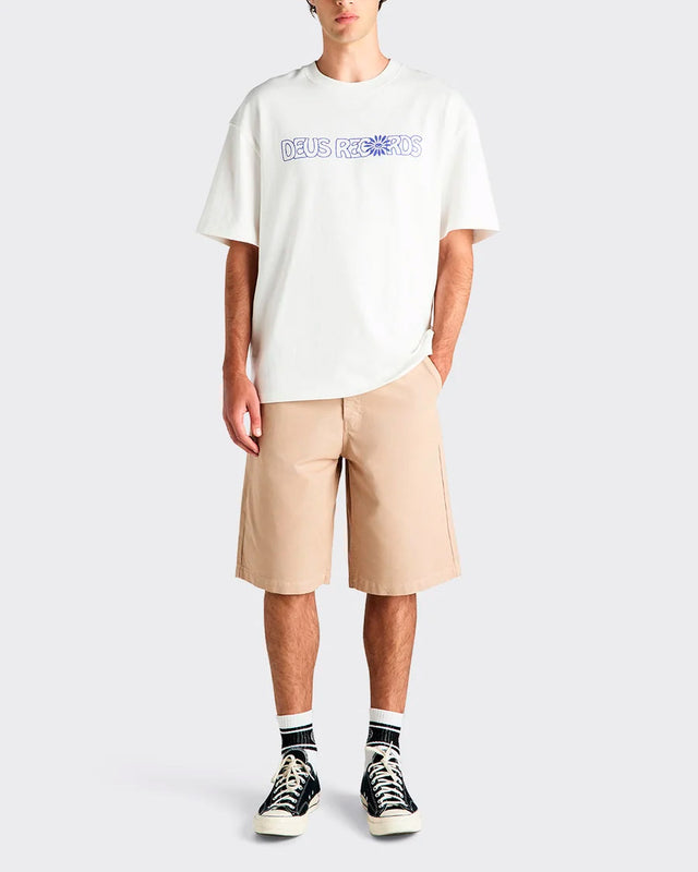 Camiseta Oversized Big World - Off White
