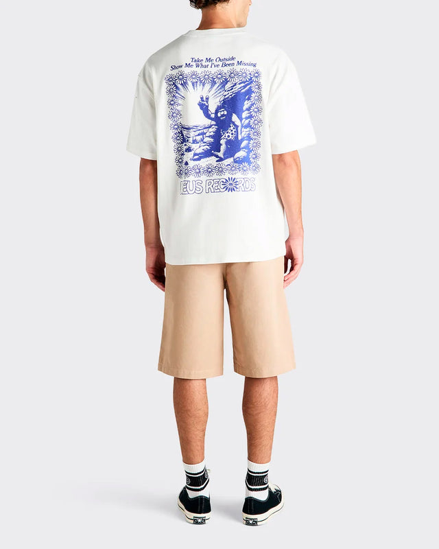 Camiseta Oversized Big World - Off White